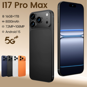 Smartphone I17 Pro Max 5G 16 Go + 1 To Android 15 Double Caméra 72MP + 108MP Reconnaissance Faciale Déverrouillage par Empreinte Digitale Blanc Orange Bleu - Product Image 5