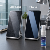 Protecteur d'écran liquide de qualité industrielle A1, nano micro-silice, essence céramique invisible modifiée anti-rayures, Guangdong