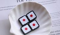 Cabochons plats en résine Kawaii mignons, imitation aliments (pain, hamburger, sushi, gâteau, chocolat), pour fournitures artistiques et décoration artisanale DIY