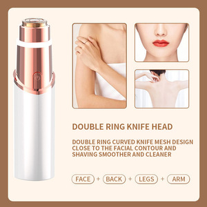 Depiladora Eléctrica Recargable 2 en 1 para Mujer, Afeitadora Facial Portátil, Recortadora de Cejas, Recortadora de Vello Facial, Corporal y Labial Personalizable - Product Image 5