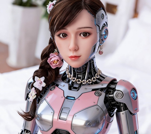 A New Type of Commercial Interactive Intelligent AI Robot with Interactive Music for Workplace Experiences Private Mold