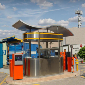 Caseta de Acero Moderna para Exteriores, Diseño de Quiosco, Tienda, Cabina para Venta de Boletos, Estacionamiento, Control de Tráfico - Product Image 1
