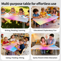 Table d'apprentissage interactive rechargeable à LED JUNTIAN avec 8 lumières musicales pour l'éducation sensorielle en classe préscolaire