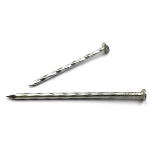 Clous en fil de fer courants Q195 Q235 avec tige torsadée et pointe diamantée pour la construction - Vente en gros fabricant - Product Image 2