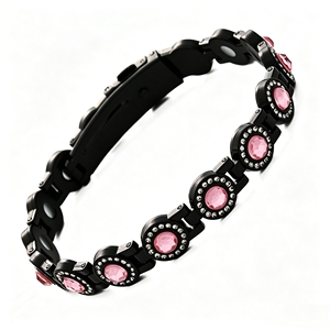 Bracciale con Cristalli Rotondi Multicolore per Donne, Placcato in Oro Rosa, Lega di Zinco Elettroplaccata, Gioielli Impilabili per Anniversario - Product Image 5
