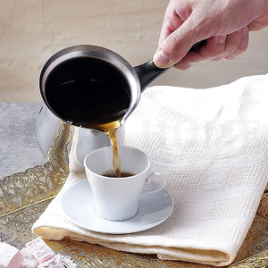 Vente en gros de chauffe-café de luxe chauffe-café turc en acier inoxydable avec poignée en silicone - Product Image 3