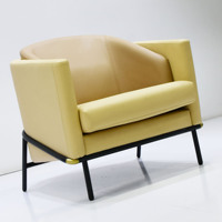 Fauteuil moderne en bois pour hall d'hôtel, mobilier de café, chaise longue de salon, canapé individuel de luxe, canapé élégant pour bureau à domicile et chambre
