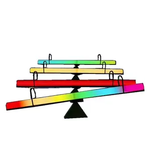 Outdoor use Garden decoration led illuminated seesaw for adults 2024 amusement equipment party event glow seesaw