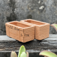 Pot de fleurs rectangulaire en céramique pour jardin, légumes, succulentes, pot long avec trou de drainage, écologique, durable, pour la maison