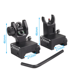 R130 Troy Trang Trí Phụ Kiện Cho Nói Chung 20 ~ 21 Kim Loại Gấp Sợi Quang Học Máy Nhằm Phía Trước Phía Sau Săn Bắn Phụ Kiện - Product Image 1