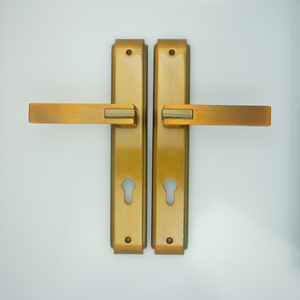 BBDHOME, superventas, puerta de madera para habitación de mercado de África, 275mm de longitud, placa de 2mm de espesor, manija de aluminio, manija de puerta de Panel de hierro - Product Image 2