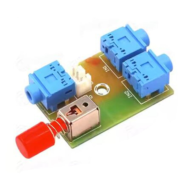 XH-M371 Audio Switching Module 3.5 Audio 2 In 1 Out switcher Switching board Audio socket switch