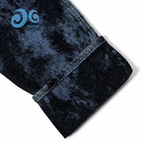 Tissu denim chenille jacquard teint en fil de qualité supérieure, écologique, effet délavé, pour manteaux, jupes, pantalons et sacs pour garçons, doux, fabrication usine