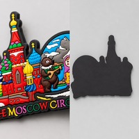 Aimant de réfrigérateur personnalisé en PVC souple 3D, forme moderne, usine OEM, vente en gros, souvenir touristique, relief en caoutchouc, fabrication en vrac directe du fabricant