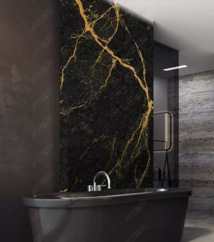 High Glossy 1220x2440mm 3mm PVC Wall Panel PVC Marble UV Sheet