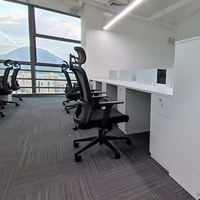 Bureau de travail modulaire extensible moderne en MDF LIWEI, usage commercial, installation facile, garantie 3-5 ans
