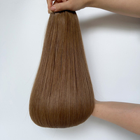Brun moyen 100 Cuticule Vierge Remy Double Dessiné Sans Couture Ruban Normal dans les Extensions de Cheveux Humains Livraison Rapide quantité minimale de commande Bas
