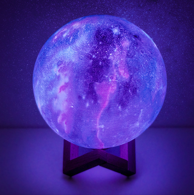 3D Printed 16Colors Lava Lamp Moonlight Moon Lamp Moon Night Light