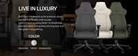 Chaise de bureau ergonomique de luxe de qualité supérieure 180 inclinaison réglable 4d bras blanc Tc500 Luxe Gaming Rocker Chair avec soutien lombaire intégré