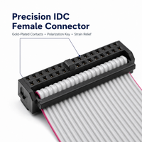 Kabel Pita Datar Kustom Pabrik Rakitan Kabel IDC Konektor Multi Pin untuk Peralatan Elektronik PCB Industri