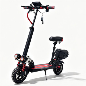 Nuevo Scooter Eléctrico Plegable con Asiento Doble, Amortiguación, Llantas Anchas, Scooter <span class=keywords><strong>de</strong></span> Dos <span class=keywords><strong>Ruedas</strong></span> para Viajes Diarios - Product Image 4
