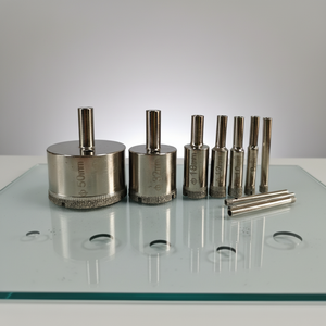 6mm 8mm 10mm <b>Glass</b> Ceramic Tile <b>Marble</b> Hole Core Drill Bites Cutter Bit Saw Set Opener ZY202512 High-Quality Diamond+Iron Materi - Product Image 1