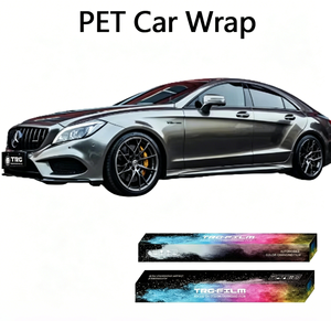 Film vinyle PET/PVC mat de luxe, anti-traces de doigts, à changement de couleur, résistant aux UV/infrarouges, auto-réparateur pour véhicules professionnels haut de gamme - Product Image 1