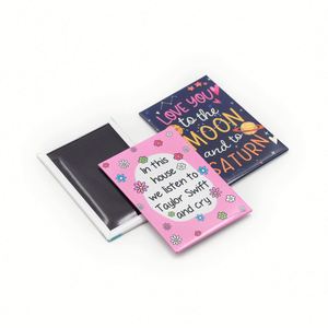 Manufactory Wholesale Custom Photo Magnets Low Moq Souvenir Gift Tin <b>Fridge</b> Magnet - Product Image 3