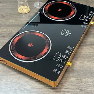 Table de cuisson à induction pleine surface 2 brûleurs Capteur Professionnel Cuisinière intelligente 2000w Table de cuisson à induction - Product Image 1