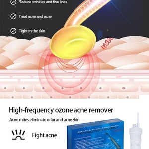 Appareil facial portatif à haute fréquence, dispositif à l'argon, kit de thérapie à haute fréquence, baguette à ozone pour lifting du visage, matériau ABS, prise UK - Product Image 3