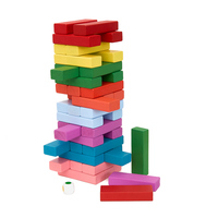 Jouet de construction en bois éducatif, blocs d'empilage et d'équilibre pour enfants de 5 à 7 ans, jeu de tour de blocs sécuritaire, bâtiments en bois Jaywooden