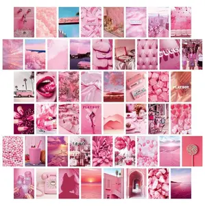 50 Pièces 4x6 Pouces Cartes Papier Impression Art Photos Affiche Mur <span class=keywords><strong>Collage</strong></span> Kit Avec Photos Esthétiques - Product Image 1
