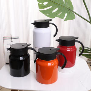 Tetera térmica de acero inoxidable negro con tapa resistente al calor 316 para oficina, café, té, separador de agua - Product Image 5