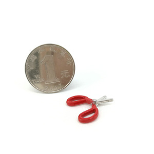 <span class=keywords><strong>xim</strong></span> [Modelo de Tijeras Pequeñas con Mango Rojo] Accesorio de Simulación para BJD, Suministros de Costura de Bolsillo - Product Image 3