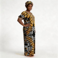 Nouvelle Collection 2026 : Kaftan Boubou Africain Grande Taille pour Femme Noire, Robe Longue Ample à Manches Larges avec Imprimé et Ensemble Foulard