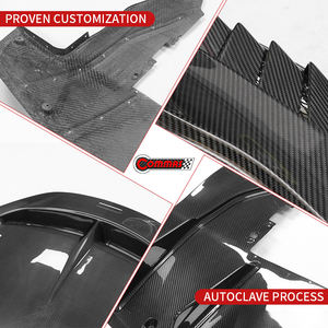 Kit de carrocería de fibra de carbono seca estilo Vors para McLaren 720S: Labio delantero, labio trasero, guardabarros y faldones laterales. - Product Image 3