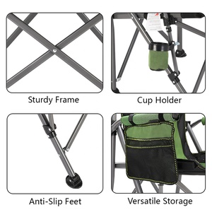 YILU chaise de plage extérieure pliable de haute qualité chaise de pêche Camp pliable Portable Camping chaise de pelouse pour la pêche - Product Image 4