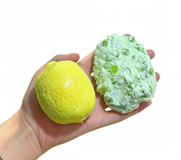 Handgemaakte knapperige citroen stressbal, kleurveranderend fruit, knisperende squishy fidgetbal, ASMR sensorische stressbal, welkomstcadeaus