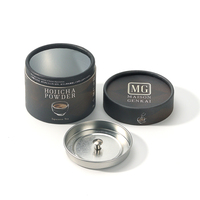 Emballage personnalisé en carton kraft recyclable pour capsules de matcha, poudre de protéines, tube à café, conteneur de chocolat