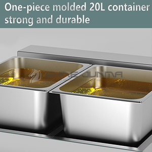 VNASH <span class=keywords><strong>Friteuse</strong></span> commerciale à double réservoir de <span class=keywords><strong>12</strong></span> <span class=keywords><strong>litres</strong></span> 22.8Qt <span class=keywords><strong>Friteuse</strong></span> à <span class=keywords><strong>gaz</strong></span> de comptoir à <span class=keywords><strong>gaz</strong></span> <span class=keywords><strong>Friteuse</strong></span> commerciale à copeaux de <span class=keywords><strong>gaz</strong></span> avec 2 paniers - Product Image 6