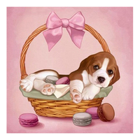 Peinture Diamant Ever Moment : Adorables Chiens, Talons Hauts et Sac à Main – Broderie Carrée Complète, Mosaïque de Perles, Décoration Murale Faite Main S2F2510