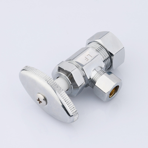 Chì miễn phí Brass góc van Chrome kết thúc thủy lực điện PN16 áp lực cho phòng tắm bồn rửa nhà bếp phổ nước đóng van - Product Image 2