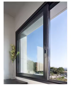 Hiện đại đôi kính nhôm kính trượt cửa sổ cách âm an ninh với nhiệt phá vỡ cho nhà sử dụng louver loại rèm - Product Image 6