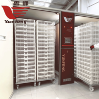 Incubateur automatique électrique à une seule étape Yunfeng YFDC-384SL, approuvé CE ISO9001, pour l'éclosion des œufs, capacité de 38400 œufs, écloserie avicole