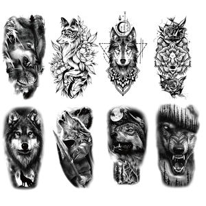 สติ๊กเกอร์แทททู 3 มิติ กันน้ำ ลายหมาป่า สำหรับผู้ชาย ยี่ห้อ Product Manufacturer - Product Image 1