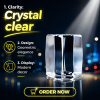 Cube en cristal K9 de qualité optique, sans bulles, à haute transmission lumineuse, pour gravure laser 3D, souvenir photo, cadeau