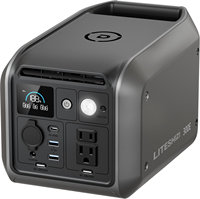 Station d'alimentation portable 300W, batterie LiFePO4 336Wh avec plus de 4000 cycles de vie, générateur solaire à onde sinusoïdale pure