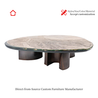 Table basse en bois réglable électriquement, style moderne minimaliste, luxe léger, structure mécanique, grand rangement dissimulé