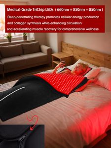 Dispositivo de Terapia de Luz Roja de Mano de 360 Grados, 660nm 850nm, Temporizador de 10-60min, Pulso de 10/40Hz, Alivio del Dolor de Cabeza y Pies - Product Image 2