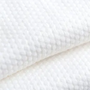 Bubur kayu Spunlace kain Nonwoven Roll Rayon selulosa poliester Viscose untuk kain lap basah